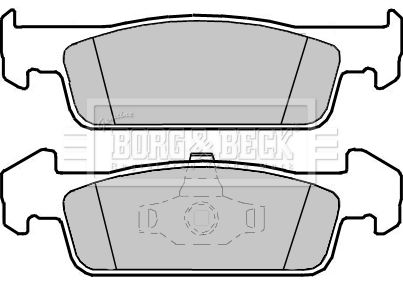 BORG & BECK Комплект тормозных колодок, дисковый тормоз BBP2408